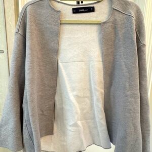 Women's Zara Knit Gray Cardigan Size Small